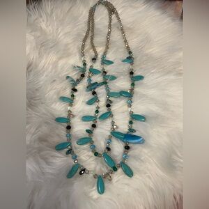 ☀️Excellent Condition ☀️Elegant Turquoise Beaded Necklace